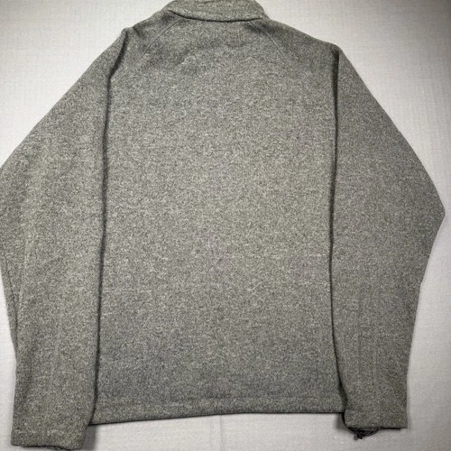 Mercedes-Benz Jacket Mens Large Gray Fleece Full Zip Stand Collar Logo Pockets image 8