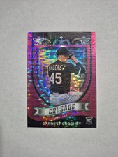 2021 GARRETT CROCHET PANINI PRIZM CRUSADE PINK ROOKIE CARD RC #1 WHITE SOX CWS