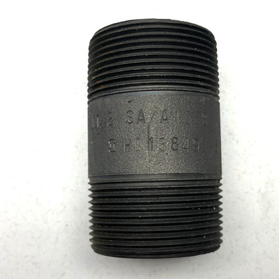 Nipple Steel Black 11/2