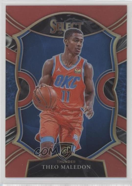 2020-21 Panini Select Concourse Red Prizm 108/199 Theo Maledon #94 nd3