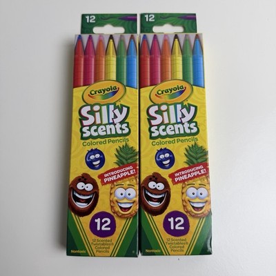 Lot of 2 Crayola Silly Scents Twistables Colored Pencils 12 Count Scented New