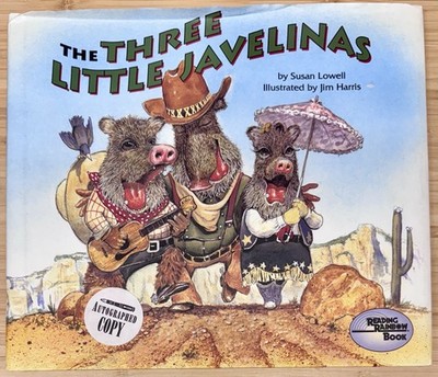 Signed The Three Little Javelinas Reading Rainbow Book Susan Lowell Childrens