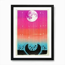 The Cosmic Fabric Woven Abstract En Framed Wall Art Poster Canvas Print Picture