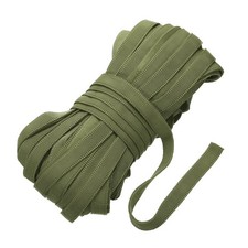 20 Yards Corset Boning Casing, 3/8" Nylon Plush Boning for Sewing, Grey Green