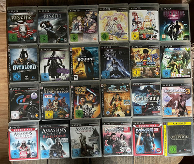 Spielesammlung PS3 - Assassins Creed. Darksider2, Risen, Star Ocean, Tales of
