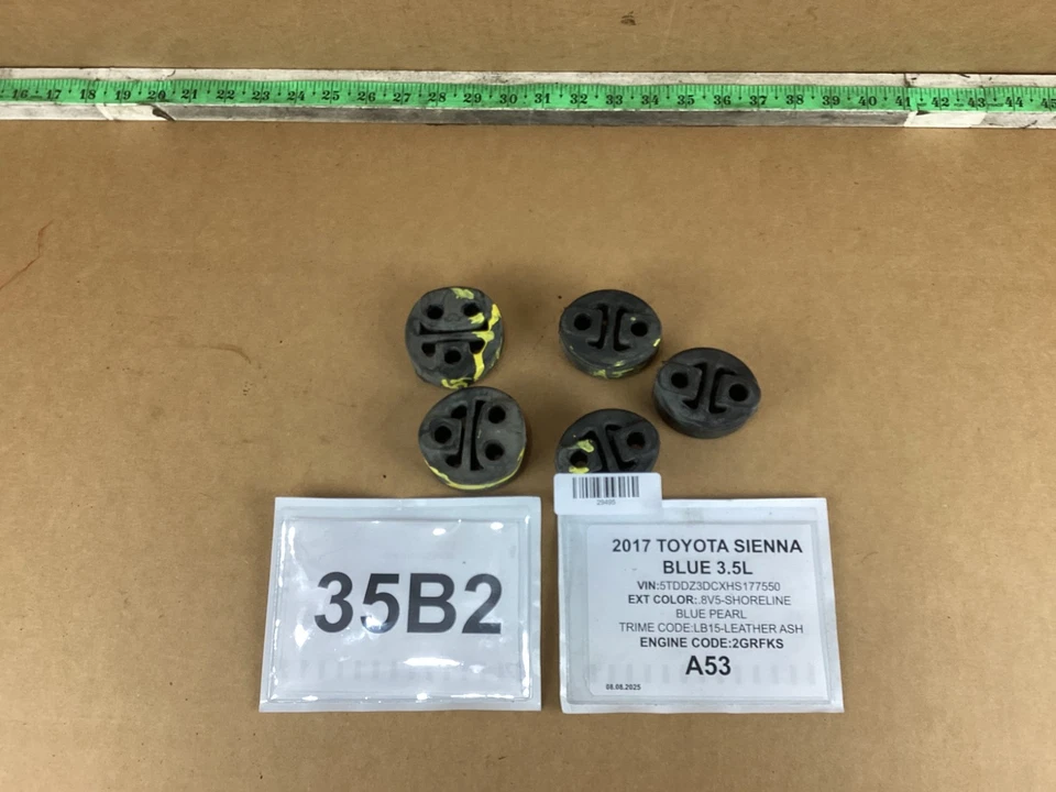 Juego de 5 colgadores aisladores de tubo silenciador de escape Toyota Sienna 2011-2020 OEM Foto 3 de 3