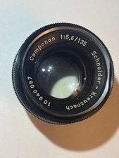 Schneider Kreuznach Componon 135mm f5.6 enlarger lens w/mounting ring