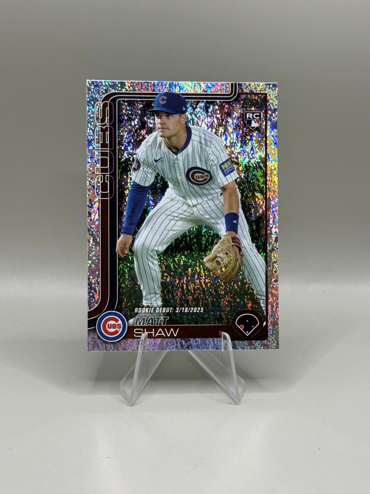 2025 Topps Update Series - Rookie Debut Matt Shaw #US345 Sandglitter (RC)