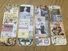 Handmade Ephemera Double Sided Scrapbusters Set of 4 Junk Journals Scrapbooking