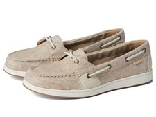 Sperry Women Fish Boat Shoes STS87142 1-Eye Two-Tone Chambray Tan Size 7 M B 