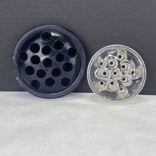 Vintage Black  Clear Glass Flower Frogs For Floral Arrangements