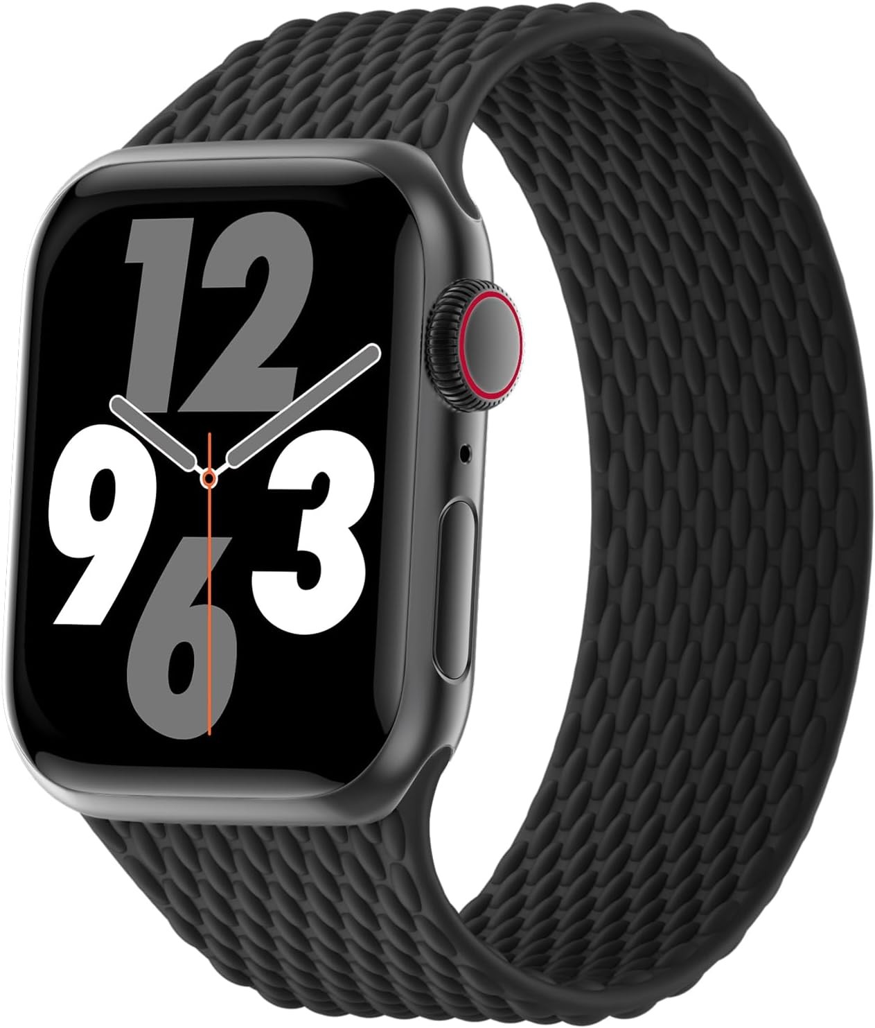 Silicone Braided Strap Compatible with Apple Watch Series 10 38mm 40mm 41mm