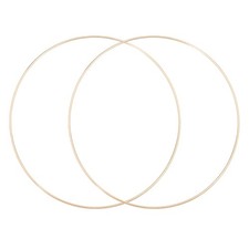 2Pcs Dream Catcher Rings, 11.8" Metal Hoops for Hanging Crafts DIY, Silver 11.6"