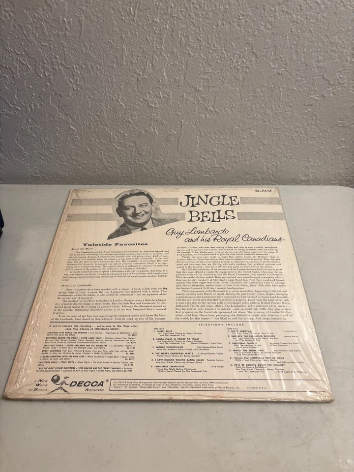 GUY LOMBARDO AND HIS ROYAL CANADIANS JINGLE BELLS VINYL RECORD LP 1961 VG+/VG+ — 第 2/4 张图片