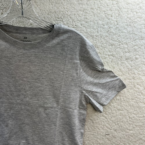 H&M Basics Youth Crew Neck T-Shirt Short Sleeve Grey Girl’s Size 20 US 14Y+ UK - Picture 6 of 12