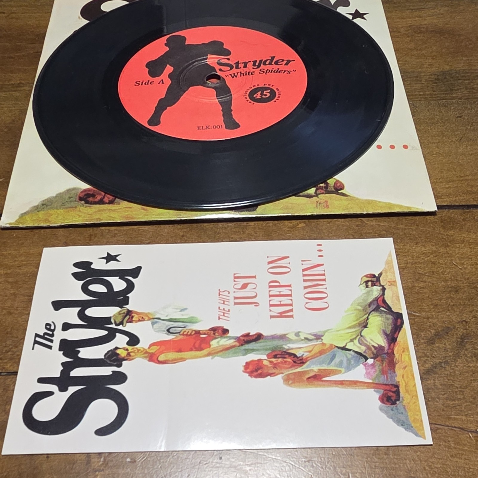 The Stryder The Hits Just Keep On Comin' 7" Vinyl 1999 Press Kit EP Rare Inserts image 4