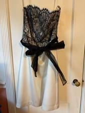White House Black Market Lace Bodice Evening Dress Size 4
