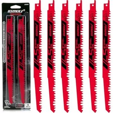 9-Inch Wood Pruning Reciprocating Saw Blades, 6-Piece, 5TPI Wood Saw B