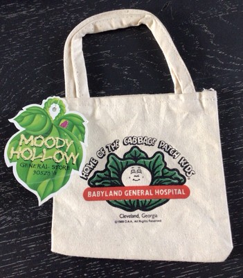 1989 Mini Cabbage Patch Kids Tote Bag Baby land General Hospital Moody Hollow 