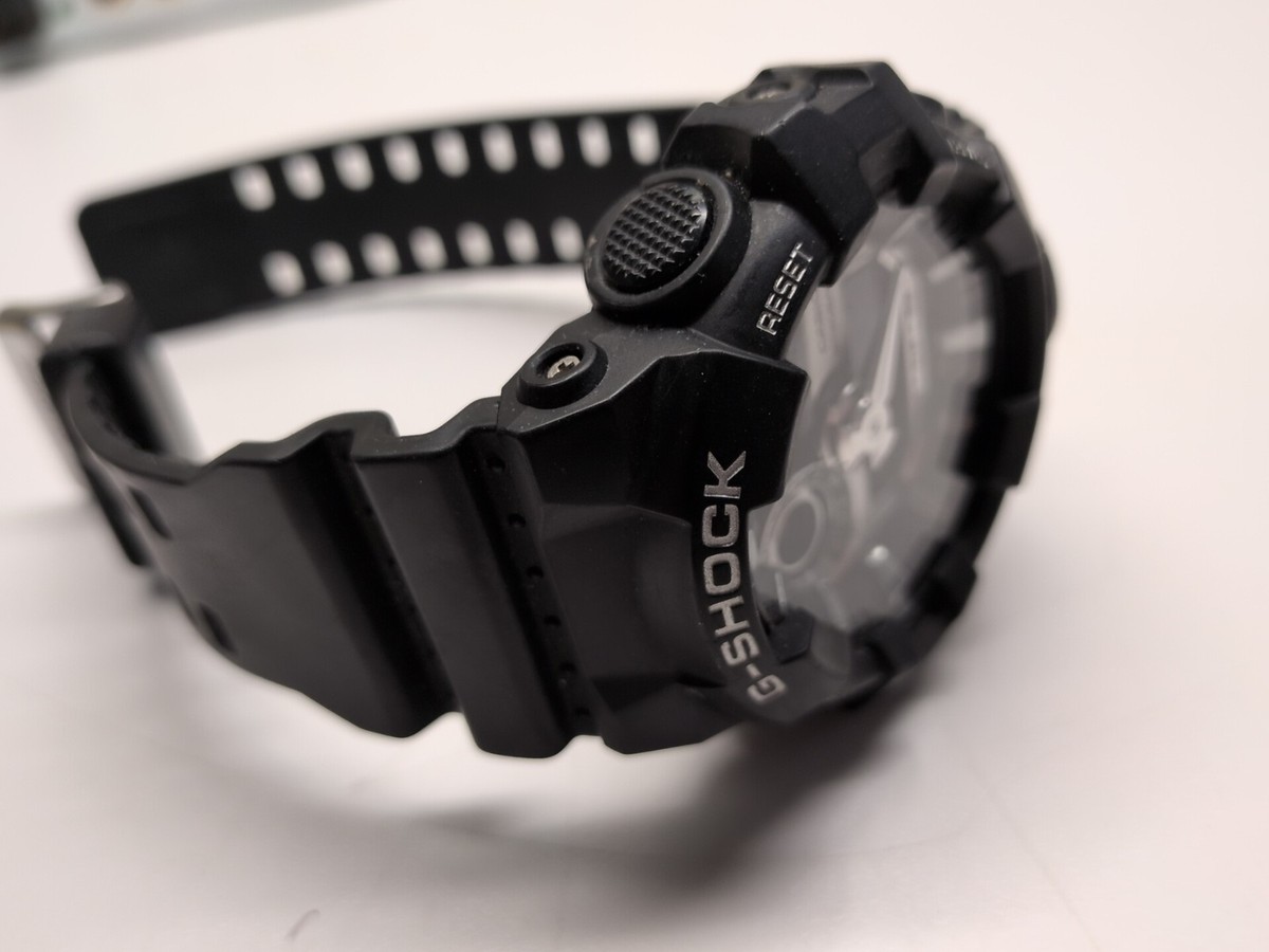 G-SHOCK 腕時計 ブラック ステンレス Casio G-Shock GA-710 Black Silver Analog Digital Mens Watch 5522