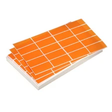 Colored Rectangle Sticker 2000 Labels 1.57x0.75 Inch Self Adhesive Orange 