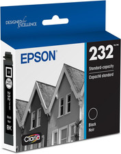 232 Claria Ink Standard Capacity Black Cartridge T232120-S Works with Workforc