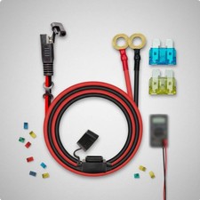 SAE to O-Loop Terminal Cable Dust and Waterproof Cap for Motorcycle, Boat
