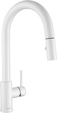 Aguastella AS60W White Kitchen Faucet Pull-Down Sprayer Single Handle
