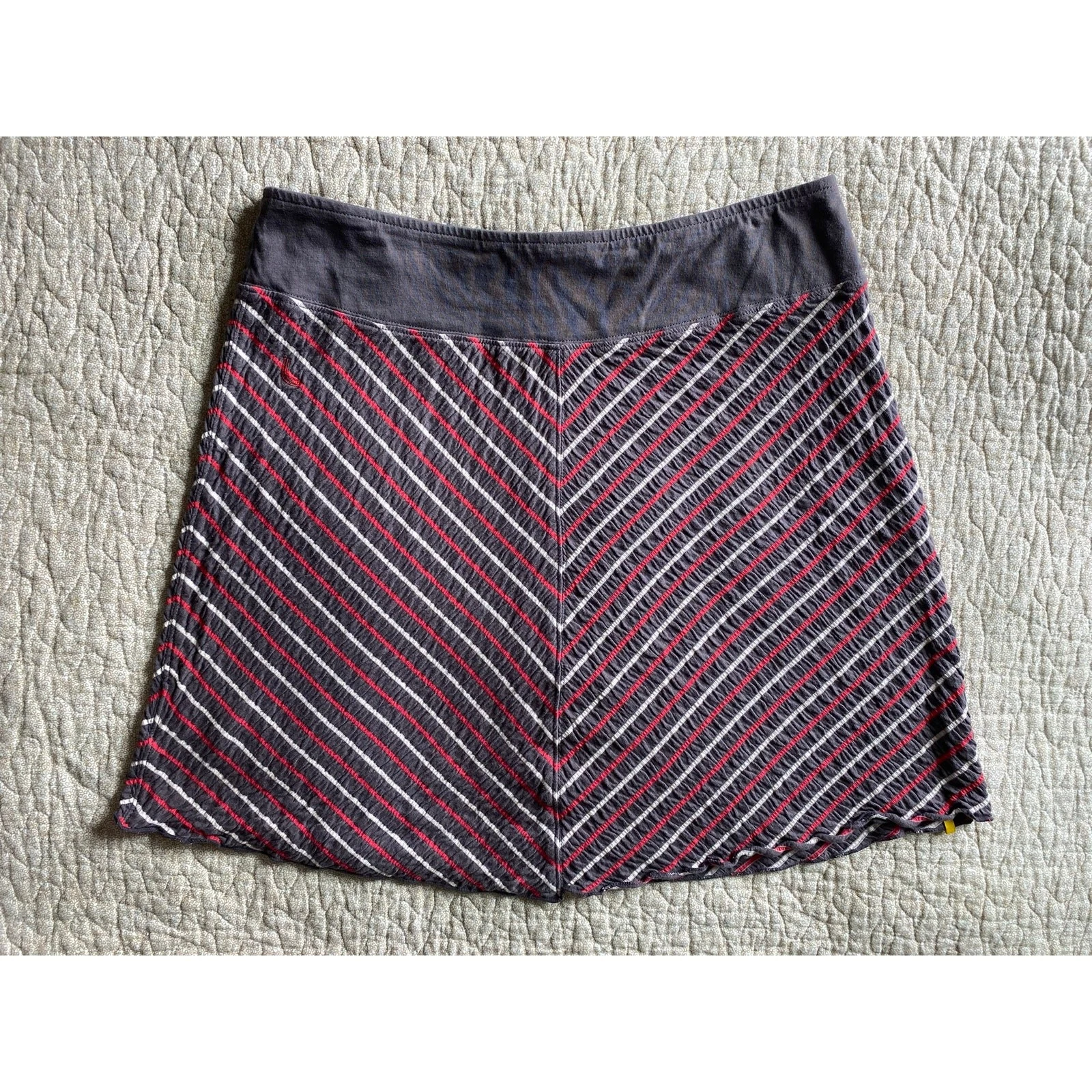 lole stripe red white cotton nylon stretch 
