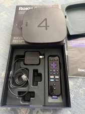 Roku 4 4400R HD & 4K UHD Streaming Media Player - Black