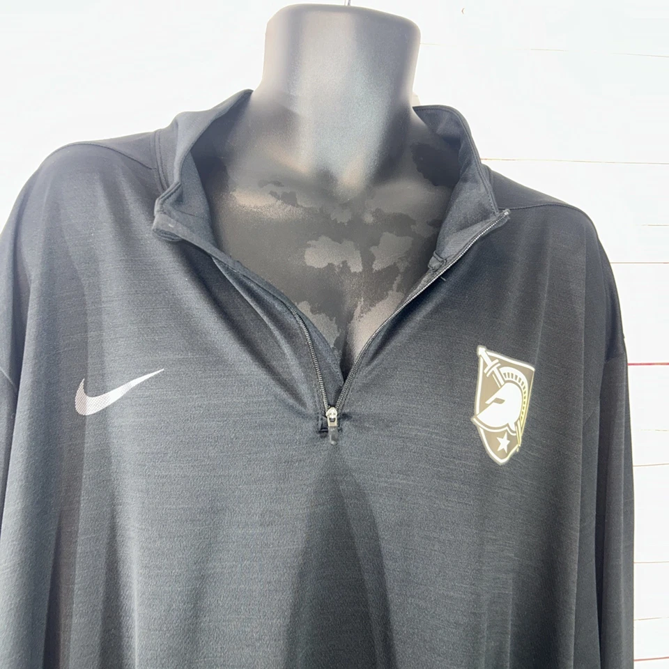 Nike Dry Fit Ejército de EE. UU. Para hombres Talla 4XL Caballeros Negros 1/4 Cremallera Pullover Camisa Chaqueta Foto 3 de 4