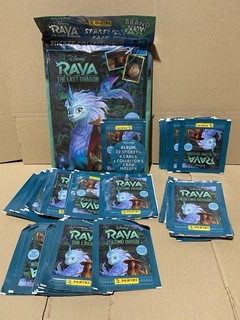 Panini Disney Raya the Last Dragon 2021 Stickers Collection Album & 55 Packs