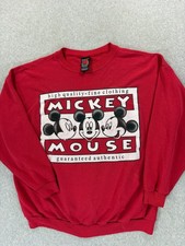 Mickey Mouse Unlimited Jerry Leigh Sweatshirt (Men's XL) Red - Made In USA