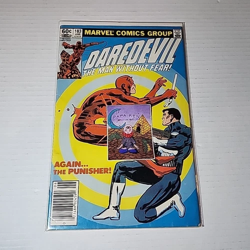 Daredevil #183 Newsstand First Battle with Punisher Marvel Comics 1982 