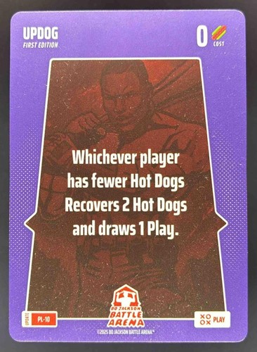 2025 Bo Jackson Battle Arena - SSP Play Card - #PL-10 - UPDOG - Update
