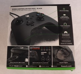 PowerA Wired Gaming Controller for Xbox Series X|S Xbox One Black Open Box
