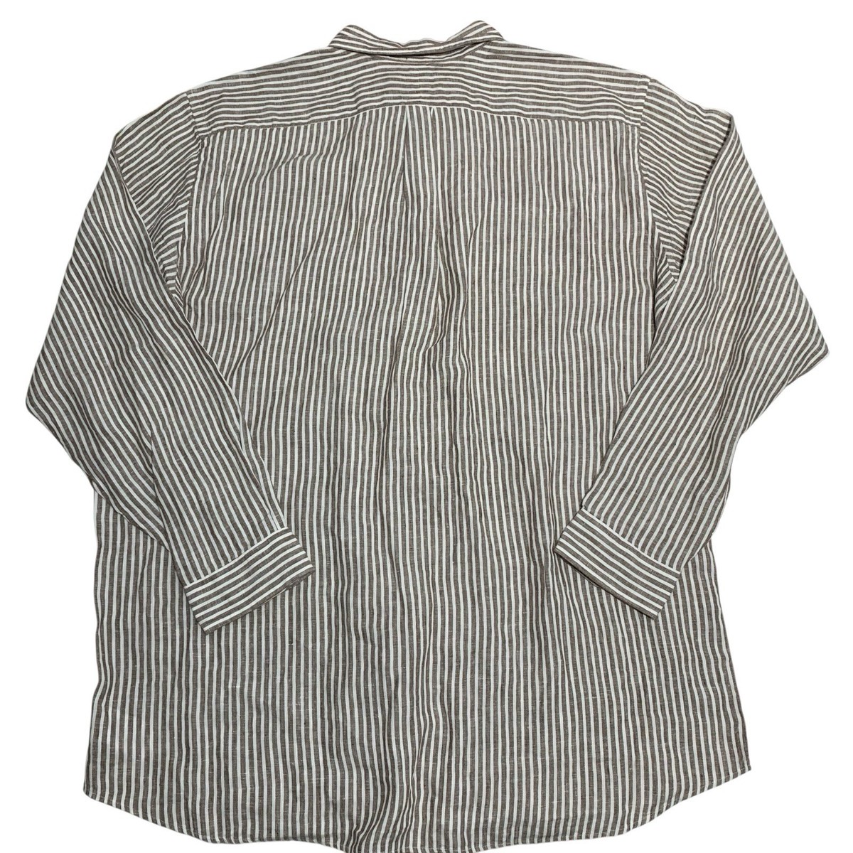 Polo Ralph Lauren Classic Fit Linen Striped Button Down Shirt Men