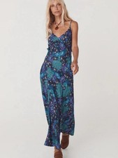 SPELL & THE GYPSY Boheme Purple Bias Slip Dress Size S