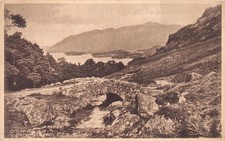 Derwentwater From Ashness Stone Bridge Cumbria England Postcard c1930