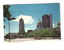 Downtown Fort Wayne IN vintage postcard unposted