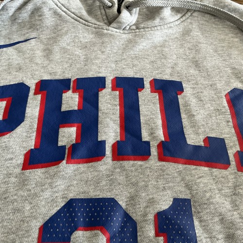 Nike Joel Embiid Philadelphia 76ers Hoodie - Gray - Size Large - Picture 7 of 20