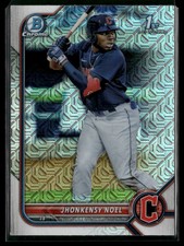 2022 Bowman #BCP-2 Jhonkensy Noel Chrome Prospects Mojo Refractors