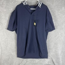 Barabas Polo Shirt Mens 4XL Navy Big & Tall Greek Key Collar Short Sleeve Casual