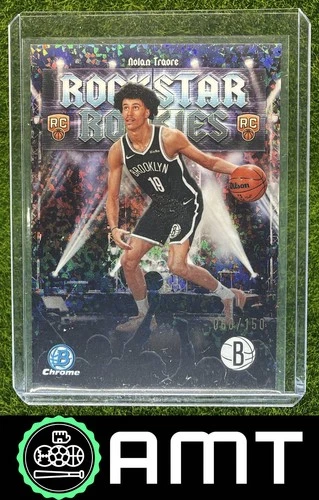 Nolan Traore RC 2025-26 Bowman 60/150 Chrome Rockstar Rookies Mini Diamond Nets