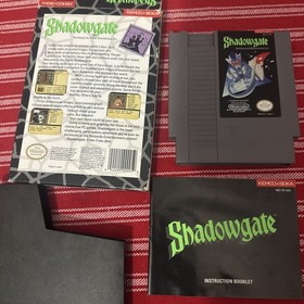 Shadowgate (Nintendo Entertainment System, 1989) NES CIB Tested MINT GAME