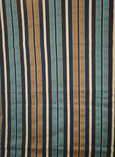 VTG Woven Textured Stripe Drapery Upholstery Fabric - 1 yds.