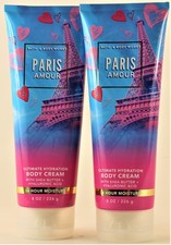 QTY 2 - Bath  Body Works PARIS AMOUR Hydration Body Cream Lotion Moisturizer 8z