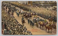 VTG Postcard NYC Funeral Parade Veracruz Intervention US Navy Marines Military