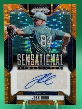 2025 Prizm Sensational Signatures Orange Pulsar Josh Hood Auto /99