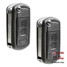 2X Keyless Entry Remote Key Fob Flip Wide Blade Replacement for 1997-2004 Two